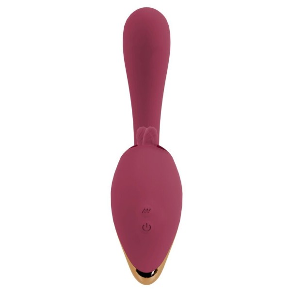 Малиновый вибратор с подвижными язычками 2 Function Vibrator - 20,6 см. Малиновый вибратор с подвижными язычками 2 Function Vibrator - 20,6 см.