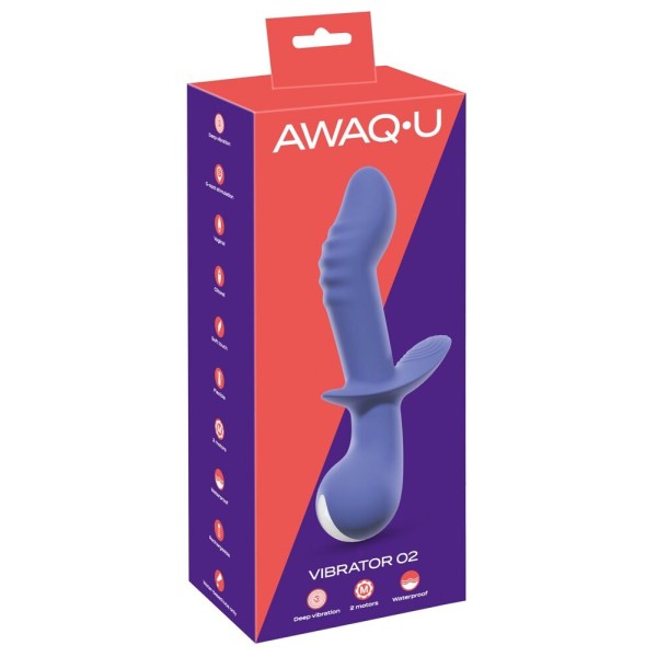 Сиреневый вибратор AWAQ.U Vibrator 02 - 21,6 см. Сиреневый вибратор AWAQ.U Vibrator 02 - 21,6 см.