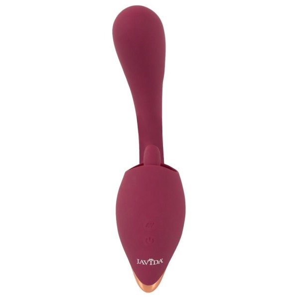Малиновый вибратор с подвижными язычками 2 Function Vibrator - 20,6 см. Малиновый вибратор с подвижными язычками 2 Function Vibrator - 20,6 см.