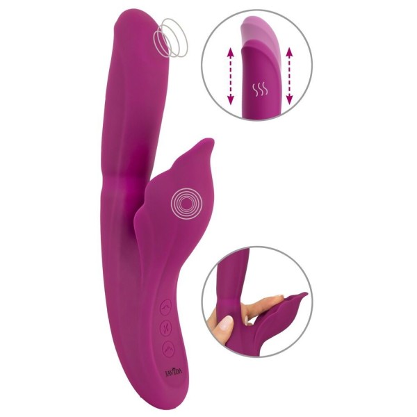 Лиловый вибратор-кролик 4 Function Vibrator - 24 см. Лиловый вибратор-кролик 4 Function Vibrator - 24 см.