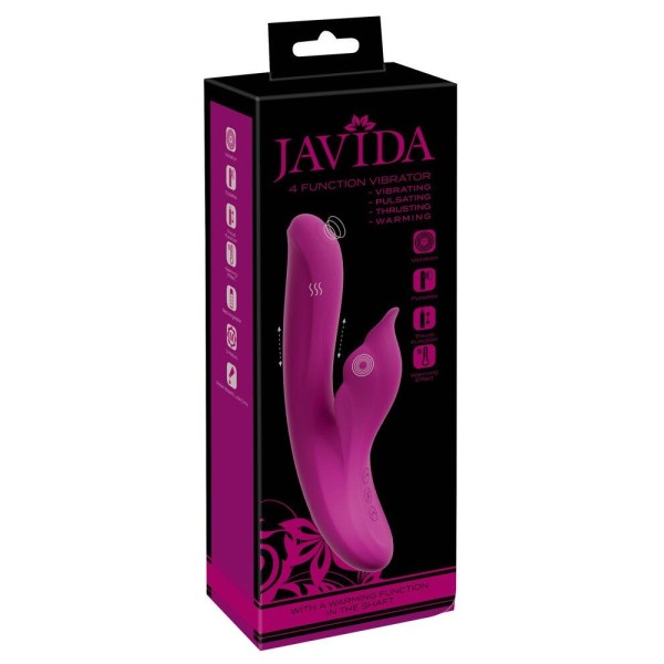 Лиловый вибратор-кролик 4 Function Vibrator - 24 см. Лиловый вибратор-кролик 4 Function Vibrator - 24 см.