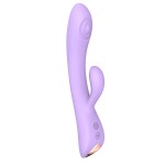 Сиреневый вибратор-кролик Bunny Clyde - 22,5 см.