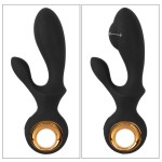 Черный вибратор-кролик с функцией расширения Inflatable Rabbit Vibrator - 18,3 см. Черный вибратор-кролик с функцией расширения Inflatable Rabbit Vibrator - 18,3 см.