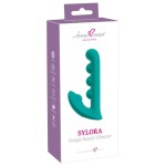 Зеленый вибратор SYLORA Unique Beads Vibrator - 17 см. Зеленый вибратор SYLORA Unique Beads Vibrator - 17 см.