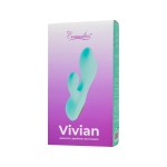 Мятный вибратор-кролик Vivian - 20 см.
