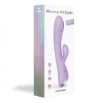 Сиреневый вибратор-кролик Bunny Clyde - 22,5 см.