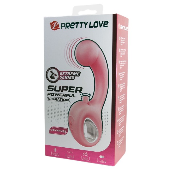 Розовый вибратор для точки G с подвижным язычком Erynnyes - 15,4 см. Розовый вибратор для точки G с подвижным язычком Erynnyes - 15,4 см.