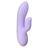 Сиреневый вибратор-кролик Hippo - 17 см.