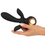 Черный вибратор с функцией расширения Inflatable Triple Vibrator - 18,9 см. Черный вибратор с функцией расширения Inflatable Triple Vibrator - 18,9 см.