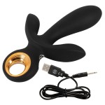 Черный вибратор с функцией расширения Inflatable Triple Vibrator - 18,9 см. Черный вибратор с функцией расширения Inflatable Triple Vibrator - 18,9 см.