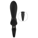 Черный вибратор с функцией расширения Inflatable Triple Vibrator - 18,9 см. Черный вибратор с функцией расширения Inflatable Triple Vibrator - 18,9 см.