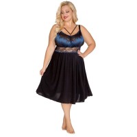 Эффектная сорочка с двухцветным кружевным лифом Эффектная сорочка с двухцветным кружевным лифом