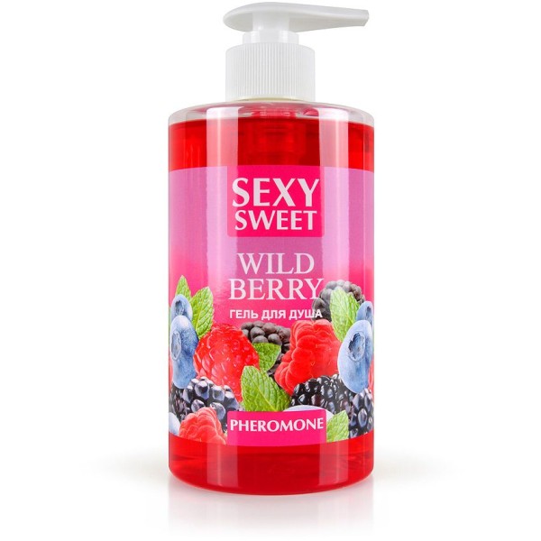 Гель для душа Sexy Sweet Wild Berry с ароматом лесных ягод и феромонами - 430 мл.