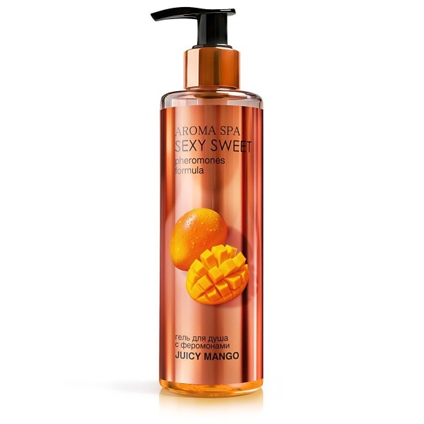 Гель для душа с феромонами и ароматом манго Juicy Mango - 200 мл.