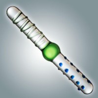 Двусторонний фаллоимитатор из стекла - 22 см. Двусторонний фаллоимитатор из стекла - 22 см.