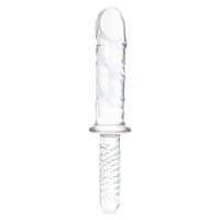 Стеклянный фаллоимитатор с рукоятью 11’’ Girthy Cock Double Ended With Handle - 28 см. Стеклянный фаллоимитатор с рукоятью 11’’ Girthy Cock Double Ended With Handle - 28 см.
