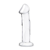 Прозрачный стеклянный фаллоимитатор 6’’ Glass Dildo With Veins Flat Base - 15,2 см. Прозрачный стеклянный фаллоимитатор 6’’ Glass Dildo With Veins Flat Base - 15,2 см.