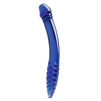 Синий двусторонний стеклянный стимулятор 11’’ Double-sided Glass Dildo For G-Spot P-Spot Stimulation - 28 см. Синий двусторонний стеклянный стимулятор 11’’ Double-sided Glass Dildo For G-Spot P-Spot Stimulation - 28 см.