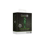 Стеклянная анальная пробка Glow in The Dark Large - 9 см.