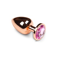 Большая золотистая анальная пробка с прозрачным кристаллом - 8,5 см. Большая золотистая анальная пробка с прозрачным кристаллом - 8,5 см.