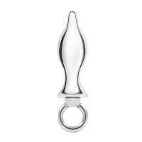 Металлический плаг с кольцом Stainless Steel Metal Tapered Butt Plug With Loop Hardware - 10 см. Металлический плаг с кольцом Stainless Steel Metal Tapered Butt Plug With Loop Hardware - 10 см.