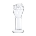 Стеклянный плаг в форме сжатой в кулак руки 5’’ Glass Fist Butt Plug - 13 см.