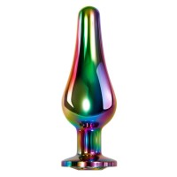 Радужная анальная пробка Rainbow Metal Plug Small - 9,4 см. Радужная анальная пробка Rainbow Metal Plug Small - 9,4 см.