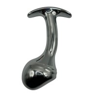 Изогнутая алюминиевая анальная пробка для ношения - 9 см. Изогнутая алюминиевая анальная пробка для ношения - 9 см.