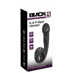 Черный силиконовый вибратор G P-Spot Vibrator - 16,8 см.