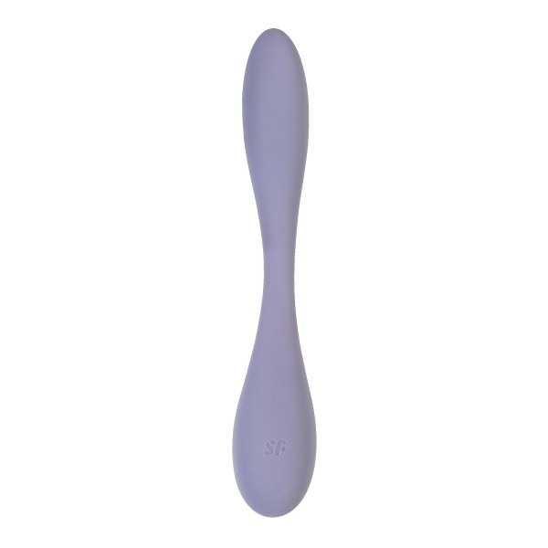 Сиреневый гибкий вибратор Satisfyer G-Spot Flex 5+ - 19,6 см.