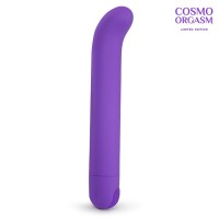 Фиолетовый вибромассажёр с загнутым кончиком - 13 см. Фиолетовый вибромассажёр с загнутым кончиком - 13 см.