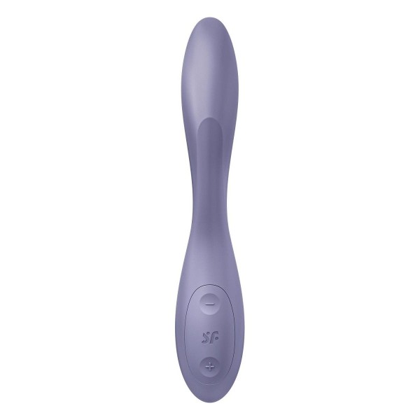 Сиреневый гибкий вибратор Satisfyer G-Spot Flex 2 - 19,5 см.
