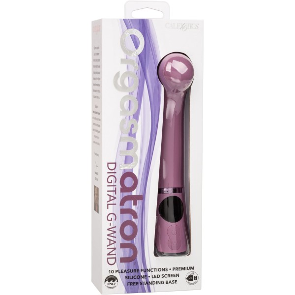 Сиреневый вибромассажер Orgasmatron Digital G-Wand - 19,7 см.