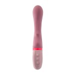 Розовый вибратор для G-стимуляции Rose - 19 см.