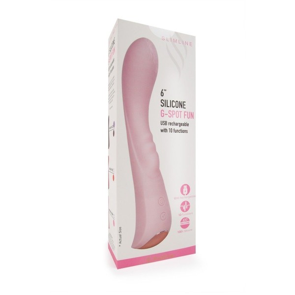 Малиновый вибратор для G-стимуляции - 19,1 см.