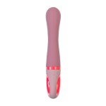 Розовый вибратор для G-стимуляции Rose - 19 см.