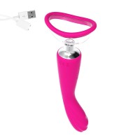 Розовый вибратор с вакуумной чашей Alon - 22 см. Розовый вибратор с вакуумной чашей Alon - 22 см.