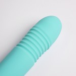 Бирюзовый вибростимулятор зоны G 2-в-1