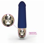 Синий вибратор для G-точки Real Deal Neal - 16,5 см.