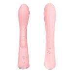 Нежно-розовый вибромассажер 6 Silicone G-Spot Fun - 19,1 см.