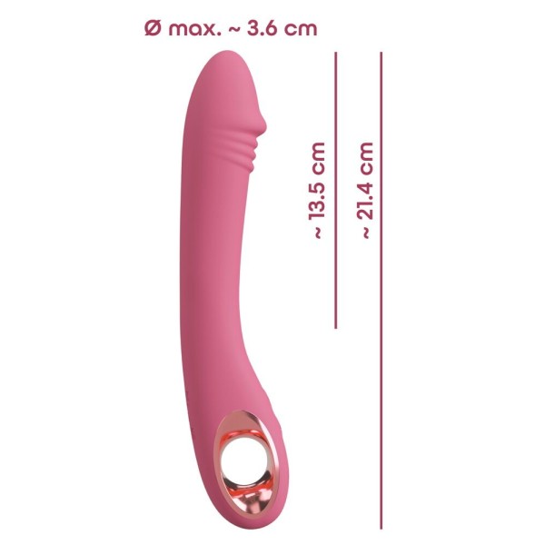 Розовый тонкий вибратор для точки G Slim G-Spot Rose - 21,4 см. Розовый тонкий вибратор для точки G Slim G-Spot Rose - 21,4 см.