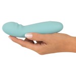 Аквамариновый мини-вибратор Cuties G-Spot Vibrator - 15,5 см.