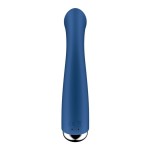 Синий вибратор для G-стимуляции Spinning G-Spot 1 - 17 см.