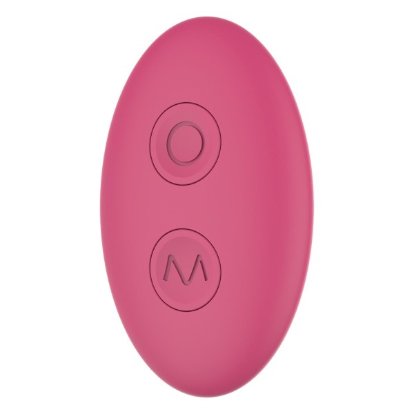 Розовый вибратор с возвратно-поступательными движениями Up And Down Vibe