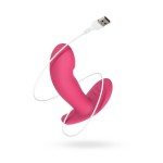 Розовый интерактивный вибромассажёр для ношения Ivy - 12,5 см.