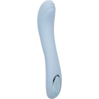 Голубой изогнутый вибромассажер Contoured G - 22,7 см. Голубой изогнутый вибромассажер Contoured G - 22,7 см.