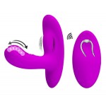 Лиловый вибромассажёр с движущимися шариками Magic Finger Лиловый вибромассажёр с движущимися шариками Magic Finger