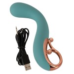 Бирюзовый вибратор для точки G The Magician G-Spot Vibrator - 19 см. Бирюзовый вибратор для точки G The Magician G-Spot Vibrator - 19 см.