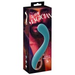 Бирюзовый вибратор для точки G The Magician G-Spot Vibrator - 19 см. Бирюзовый вибратор для точки G The Magician G-Spot Vibrator - 19 см.