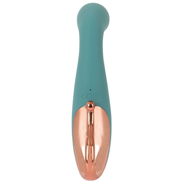 Бирюзовый вибратор для точки G The Magician G-Spot Vibrator - 19 см. Бирюзовый вибратор для точки G The Magician G-Spot Vibrator - 19 см.